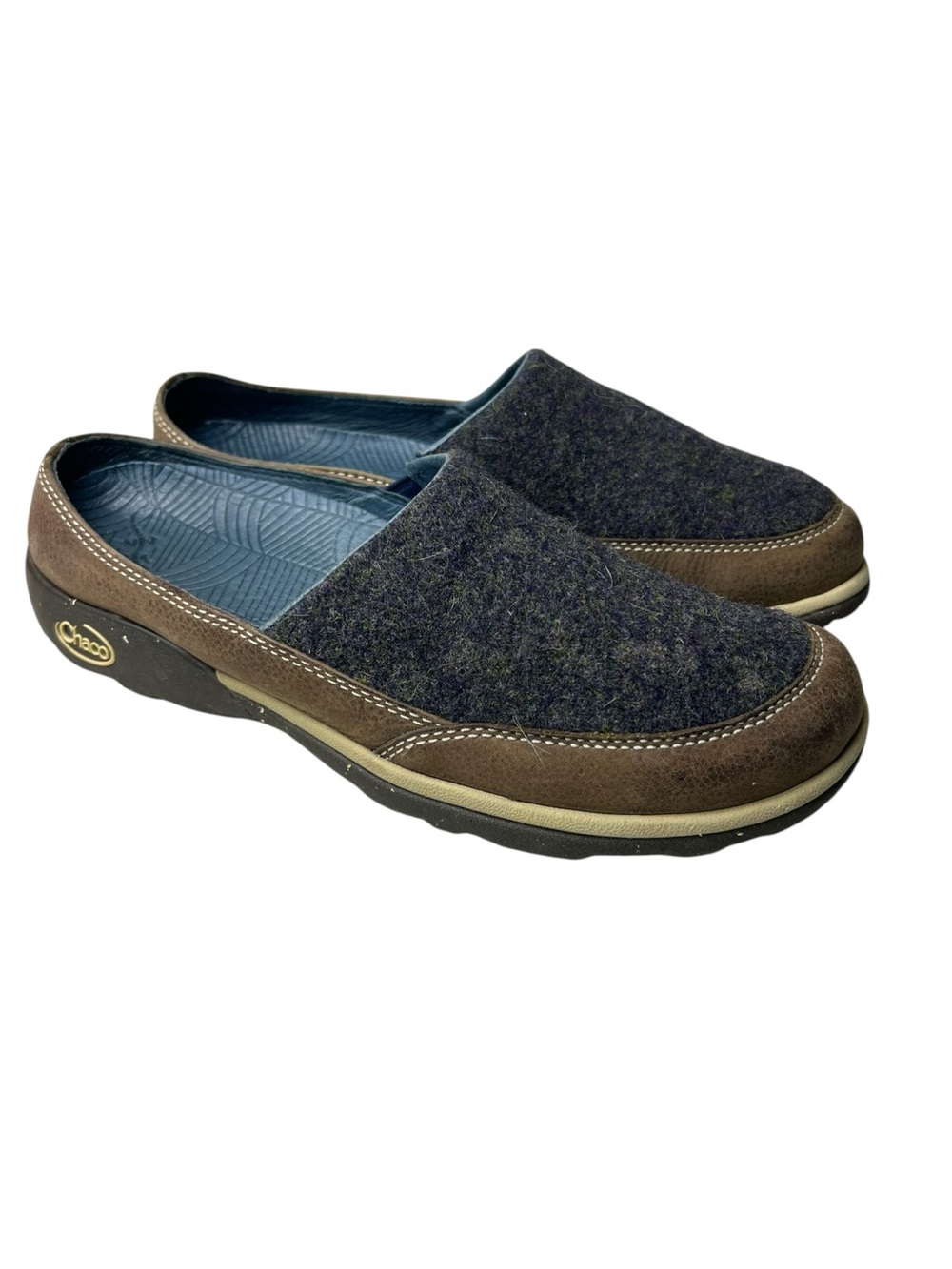 Chaco Women’s Quinn Size 9 Slip-On Loafers With Charcoal Wool Uppers